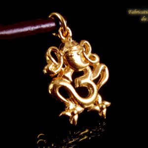 POr02 Pendentif Or 18 Carats Om Ganesh – Image 1