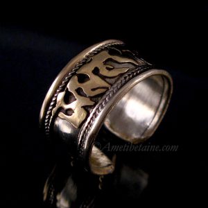 BD19 Bague Mantra Tibétain Om Mani Padme Hum – Image 6