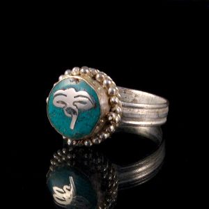 BD57 Bague Tibétaine Yeux de Bouddha. Taille 62 – Image 2