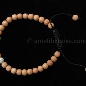BrMala289 Bracelet Bois Howlite 21 cm – Image 2