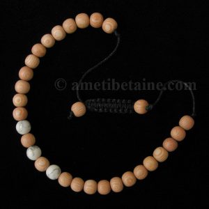 BrMala289 Bracelet Bois Howlite 21 cm – Image 3