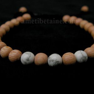 BrMala289 Bracelet Bois Howlite 21 cm – Image 4