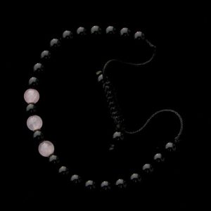 BrMala275 Bracelet Onyx Quartz Rose. 19 cm – Image 4
