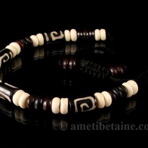 BrD213 Bracelet Tibétain Os de Buffle – Image 3