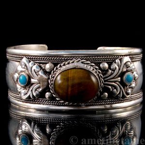 BRD189 Bracelet Tibétain Oeil de Tigre – Image 1