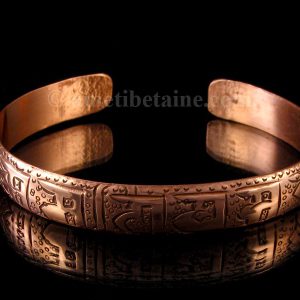 BRD243 Bracelet Tibétain Cuivre Mantra Om Mani Padme Hum – Image 2