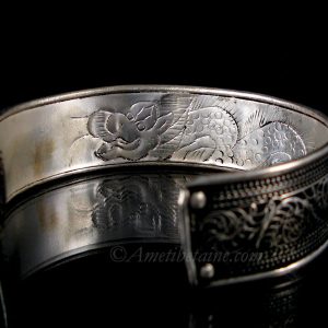 BRD312 Bracelet Tibétain Mantra Om Mani Padme Hum Dragon – Image 3