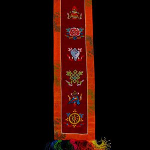 BB77 Bannière Tibétaine Signes Auspicieux du Bouddhisme – Image 2