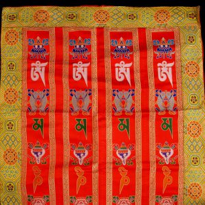 BB48 Rideau de Porte Tibétain / Tenture Tibétaine Mantra Signes Auspicieux du Bouddhisme – Image 4