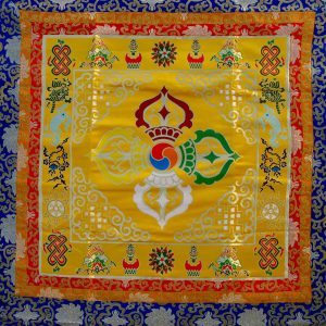 BB52 Bannière Tibétaine Dorje Signes Auspicieux du Bouddhisme – Image 3