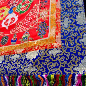 BB53 Bannière Tibétaine Dorje Signes Auspicieux du Bouddhisme – Image 3