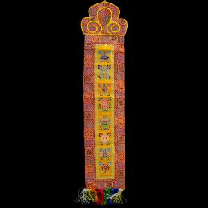BB54 Bannière Tibétaine Signes Auspicieux du Bouddhisme – Image 1