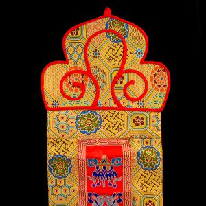 BB55 Bannière Tibétaine Signes Auspicieux du Bouddhisme – Image 2