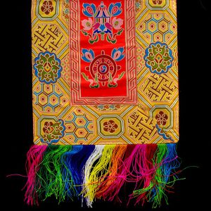 BB55 Bannière Tibétaine Signes Auspicieux du Bouddhisme – Image 5