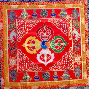 BB53 Bannière Tibétaine Dorje Signes Auspicieux du Bouddhisme – Image 4