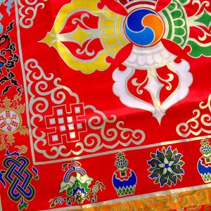 BB53 Bannière Tibétaine Dorje Signes Auspicieux du Bouddhisme – Image 6