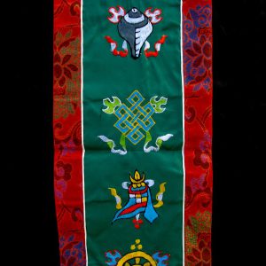 BB56 Bannière Tibétaine Signes Auspicieux du Bouddhisme – Image 5