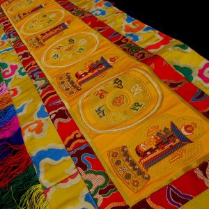 BB66 Bannière Tibétaine Signes Auspicieux du Bouddhisme – Image 6