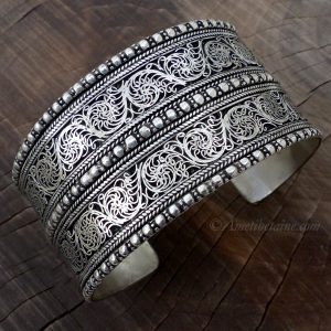 BRD345 Bracelet Tibétain Filigranes – Image 2