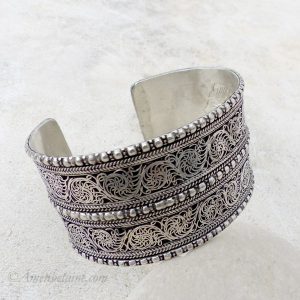 BRD345 Bracelet Tibétain Filigranes – Image 4