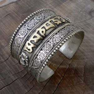 BRD346 Bracelet Tibétain Filigranes Mantra – Image 3