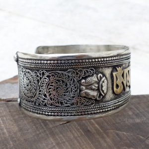 BRD348 Bracelet Tibétain Filigranes Mantra – Image 2