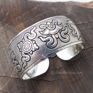 BRD363 Bracelet Tibétain Signes Auspicieux du Bouddhisme – Image 1