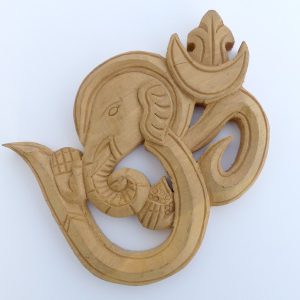 Om15 Om Ganesh en Bois – Image 1