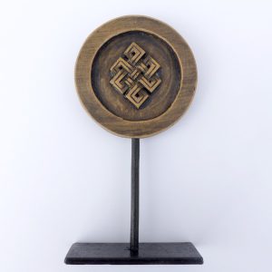 DDD87 Sculpture Nœud Sans Fin Bois Exotique – Image 2