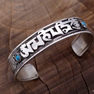 BRD366 Bracelet Tibétain Filigranes Mantra – Image 2