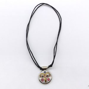 CD126 Collier Tibétain Stupa Yeux de Bouddha – Image 2