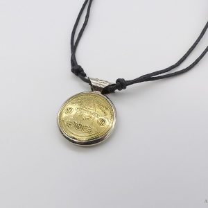 CD126 Collier Tibétain Stupa Yeux de Bouddha – Image 4