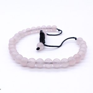 BrMala283 Bracelet Mala Quartz Rose. 21 cm – Image 3