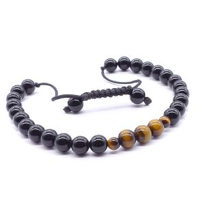 BrMala281 Bracelet Onyx Oeil de Tigre – Image 2