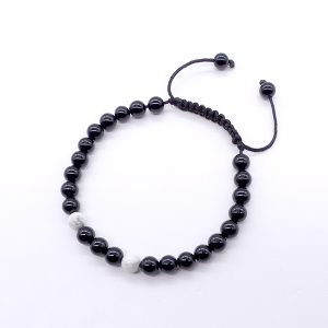 BrMala287 Bracelet Onyx Howlite – Image 1