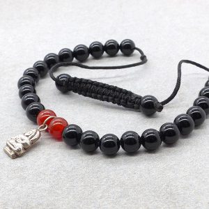 BrMala253 Bracelet Onyx Cornaline Bouddha Argent Massif – Image 6
