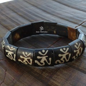 BRD373 Bracelet Os de Buffle Om – Image 2