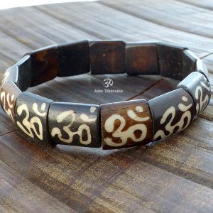BRD374 Bracelet Os de Buffle Om – Image 2