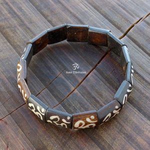 BRD374 Bracelet Os de Buffle Om – Image 3