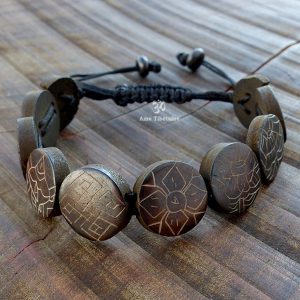BRD376 Bracelet Tibétain Signes Auspicieux Petit Poignet – Image 2