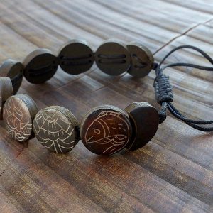 BRD376 Bracelet Tibétain Signes Auspicieux Petit Poignet – Image 3