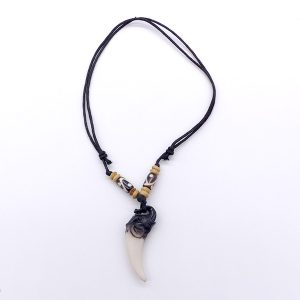 CD127 Collier Tibétain Os de Buffle Eléphant – Image 2