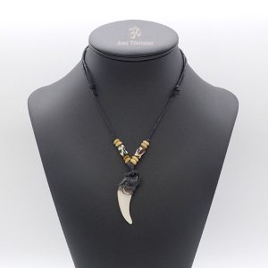 CD127 Collier Tibétain Os de Buffle Eléphant – Image 3