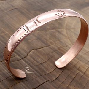 BRD389 Bracelet Tibétain Cuivre Om – Image 5
