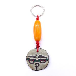 PC09 Porte-Clés Tibétain Mantra Yeux de Bouddha – Image 2