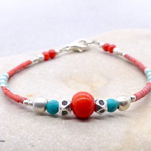 BRD402 Bracelet Tibétain 17,5 cm – Image 1