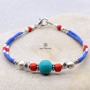 BRD404 Bracelet Tibétain 18,5 cm – Image 1