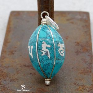PA236 Pendentif Argent Massif Mantra Om Mani Padme Hum – Image 1