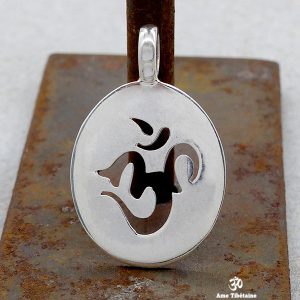 PA251 Pendentif Argent Massif Om – Image 2