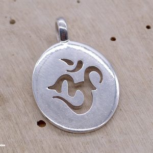 PA251 Pendentif Argent Massif Om – Image 3